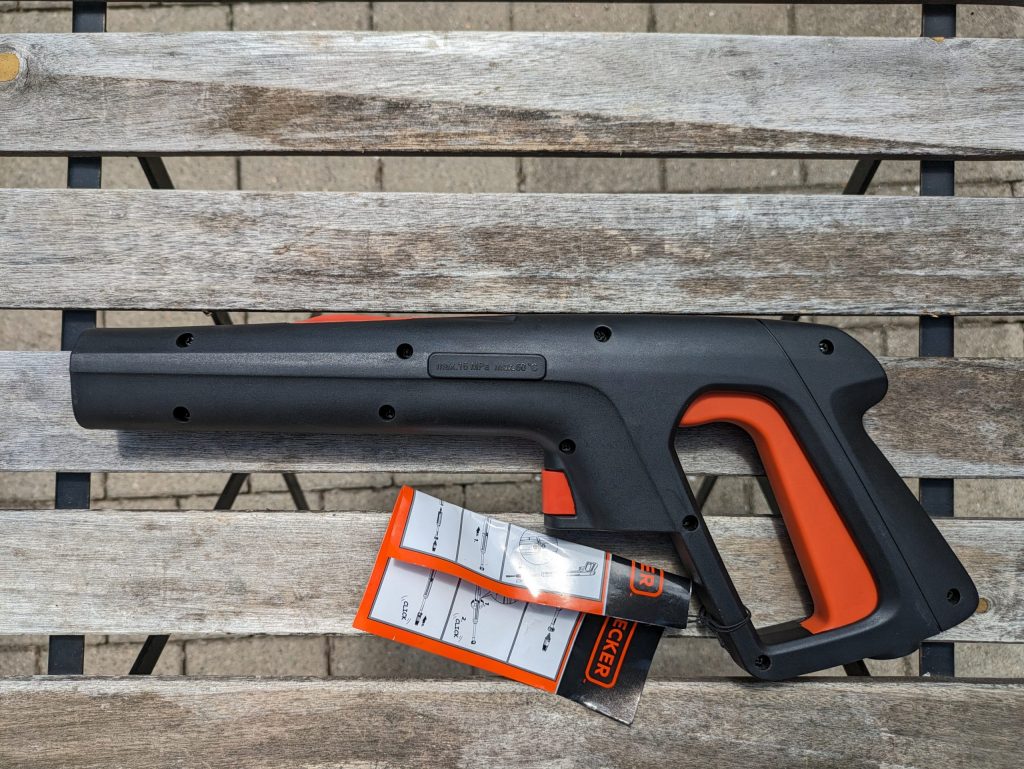 Reinigungspistole des Black + Decker BXPW 1600PE Hochdruckreinigers