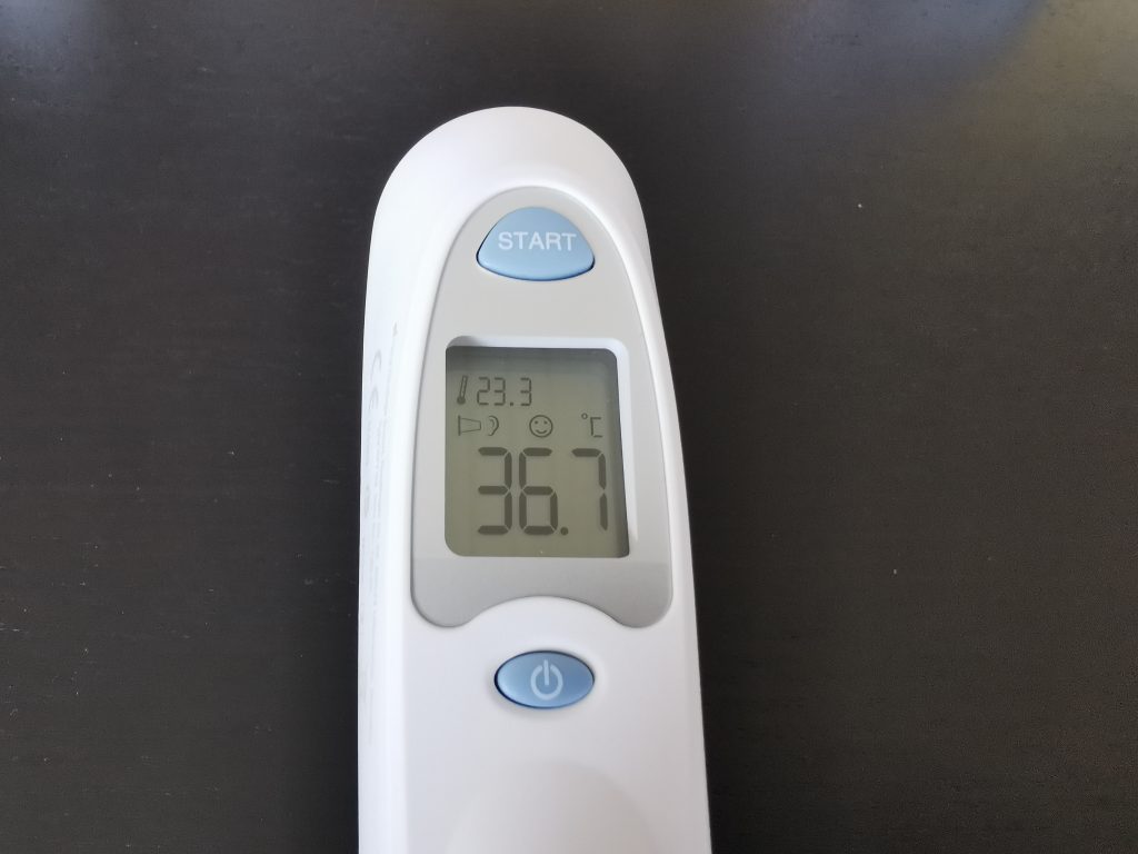 Sanitas SFT53 Fieberthermometer Messung 2