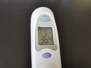 Sanitas SFT53 Fieberthermometer Messung 3