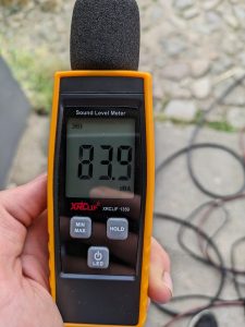Scheppach HCE 1650 Hochdruckreiniger Messergebnis Lautstärke