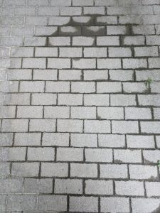 Scheppach HCE 1650 Hochdruckreiniger Terrassenreiniger nach der Reinigung trocken