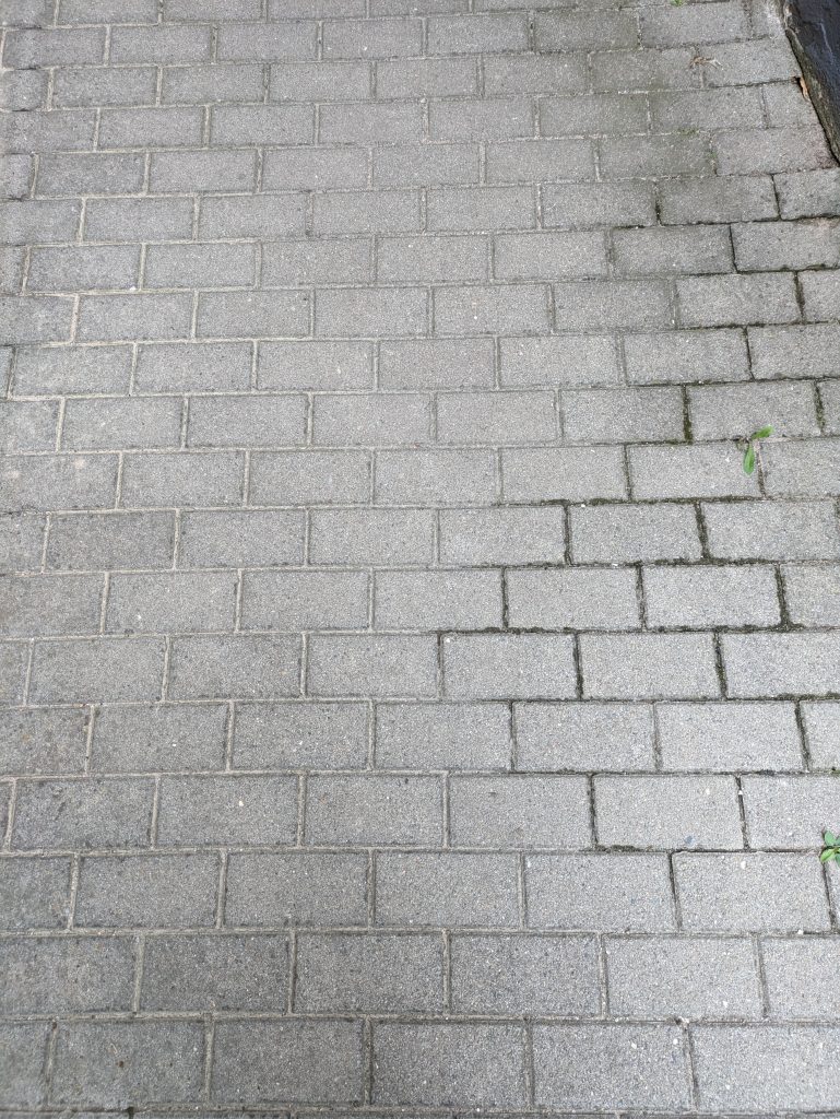 Scheppach HCE 1650 Hochdruckreiniger Terrassenreiniger vor der Reinigung