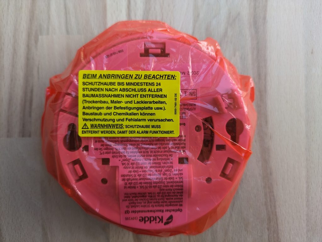Schutzhaube des Kiddie Q2 Rauchmelders