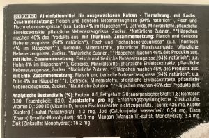 Sheba Sauce Lover Katzenfutter Verpackung von unten