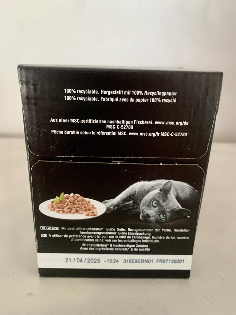 Sheba Sauce Lover Katzenfutter in Verpackung von der Seite 1