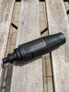 Stufenlos einstellbare Düse des Black + Decker BXPW 1600PE Hochdruckreinigers