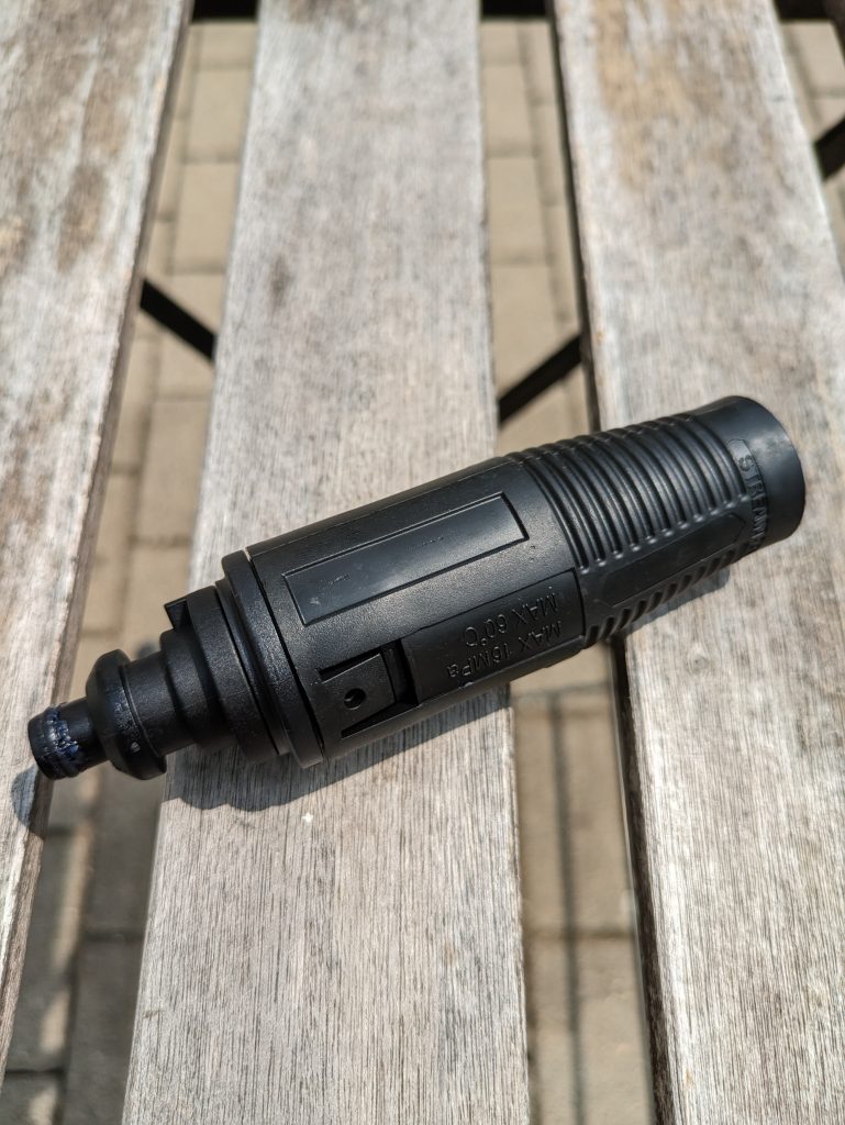 Stufenlos einstellbare Düse des Black + Decker BXPW 1600PE Hochdruckreinigers