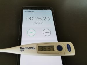 Thermoval rapid Fieberthermometer Messdauer