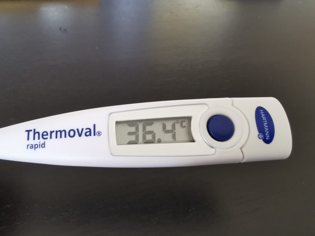 Thermoval rapid Fieberthermometer Messung 3