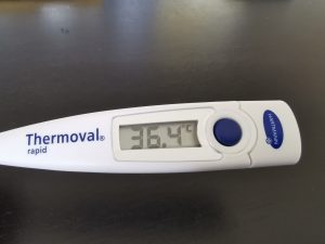 Thermoval rapid Fieberthermometer Messung 3