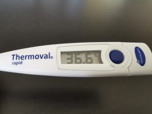 Thermoval rapid Fieberthermometer Messung 4