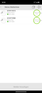 Übersicht verbundener Rauchmelder in der App des Hekatron Genius Plus X Rauchmelders