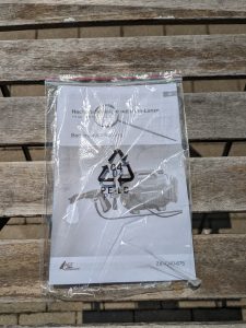 Verpackte Bedienungsanleitung des AGT Professional ZX 7340 675 Hochdruckreinigers