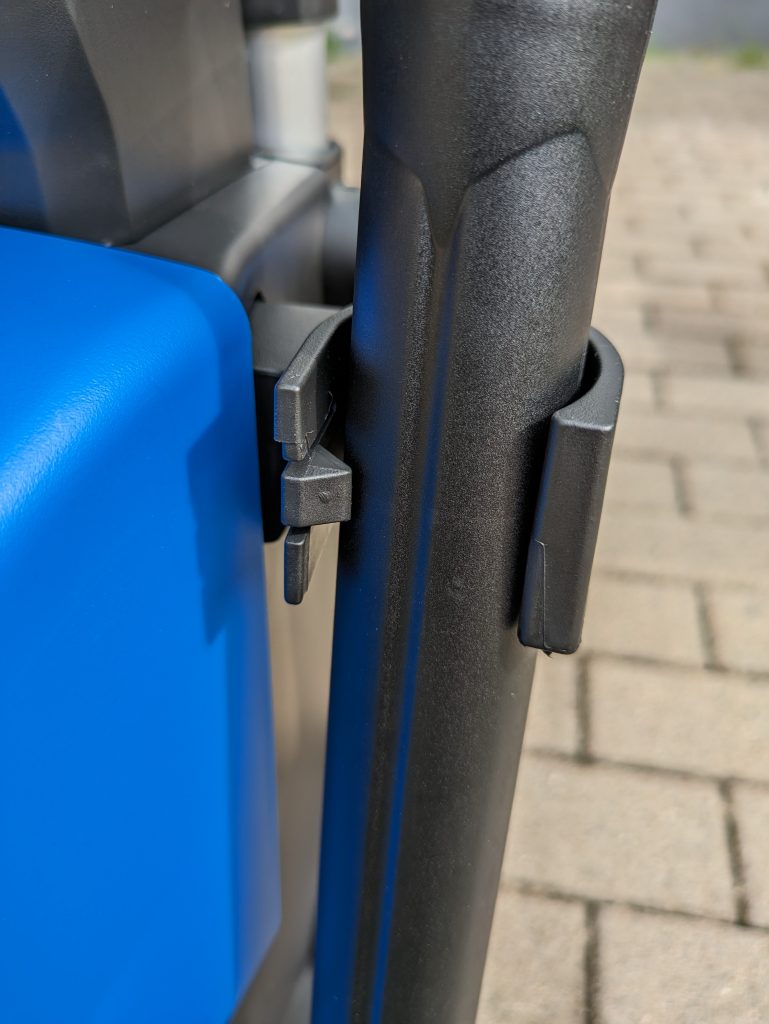 Verriegelung der Lanzenhalterung des Nilfisk E 145.4-9 X-TRA PAD Hochdruckreinigers