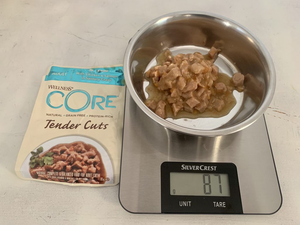 Wellness CORE Tender Cuts Chicken Selection Multipack Katzenfutter Gewicht Inhalt ohne Beutel