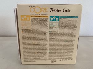 Wellness CORE Tender Cuts Chicken Selection Multipack Katzenfutter Verpackung von hinten