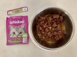 Whiskas 1+ Lamm in Gelee Katzenfutter Futter Nahansicht
