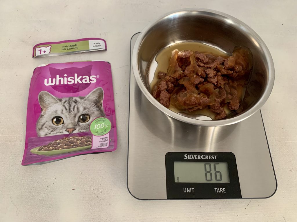 Whiskas 1+ Lamm in Gelee Katzenfutter Gewicht