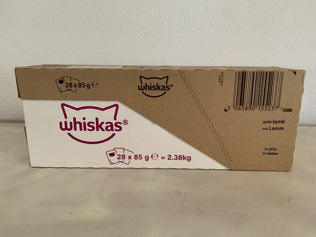 Whiskas 1+ Lamm in Gelee Katzenfutter in geschlossener Verpackung
