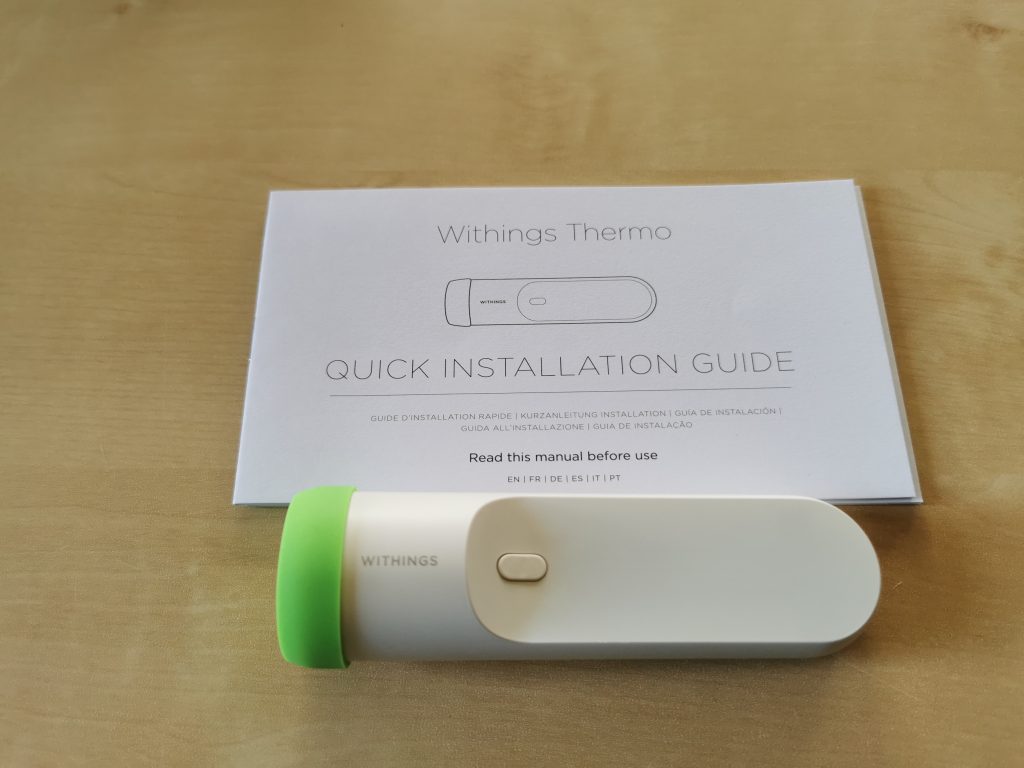 Withings Thermo Fieberthermometer Lieferumfang