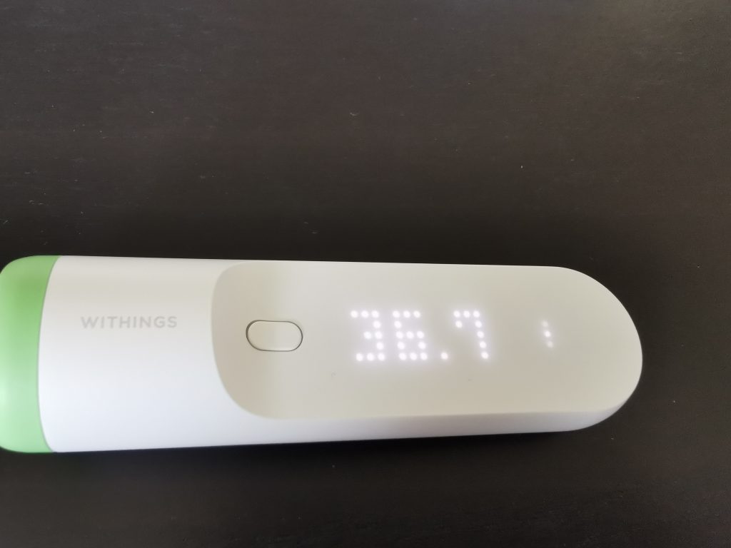 Withings Thermo Fieberthermometer Messung 1