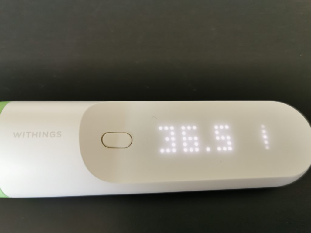 Withings Thermo Fieberthermometer Messung 2