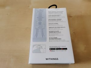 Withings Thermo Fieberthermometer Verpackung hinten