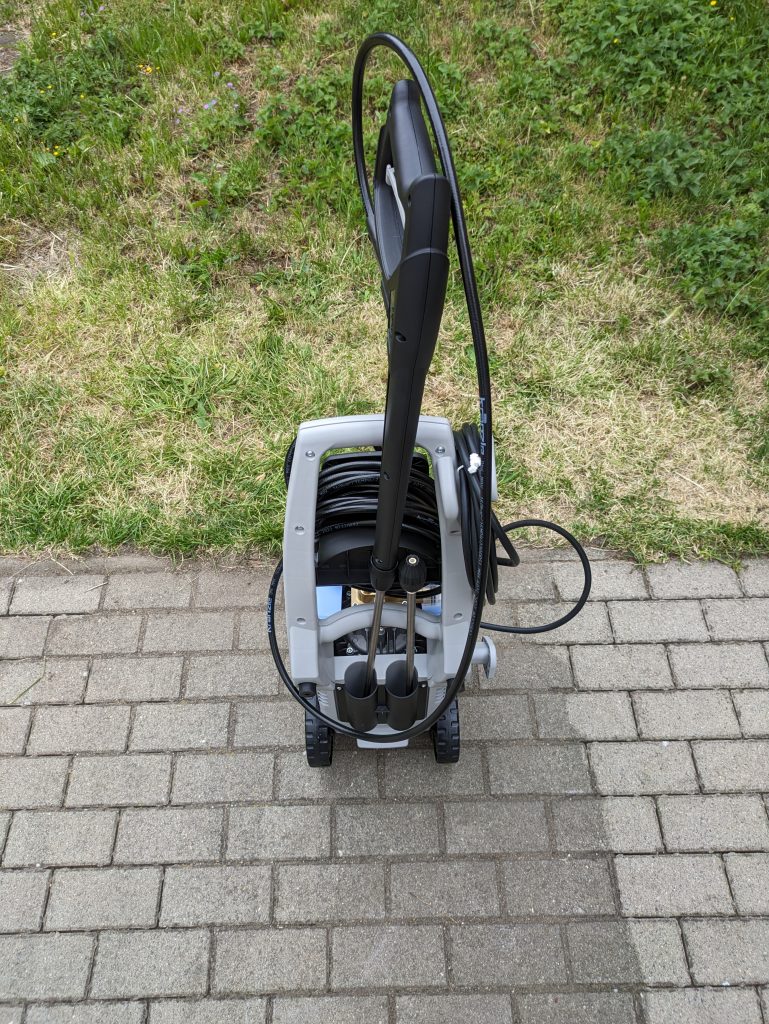 Zusammengebauter Kränzle K 1050 TS Hochdruckreiniger von hinten