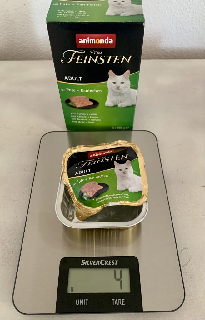 animonda Vom Feinsten Adult Feinschmecker Vielfalt mit Geflügel Katzenfutter Gewicht der Schale ohne Inhalt