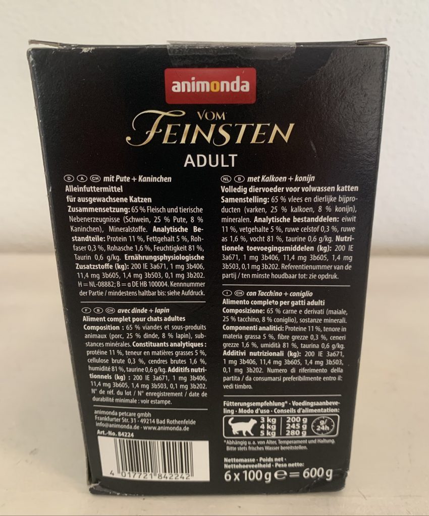 animonda Vom Feinsten Adult Feinschmecker Vielfalt mit Geflügel Katzenfutter Karton von Seite 2