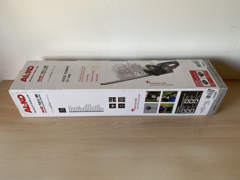 AL-KO HT 1845 Akku-Heckenschere Verpackung