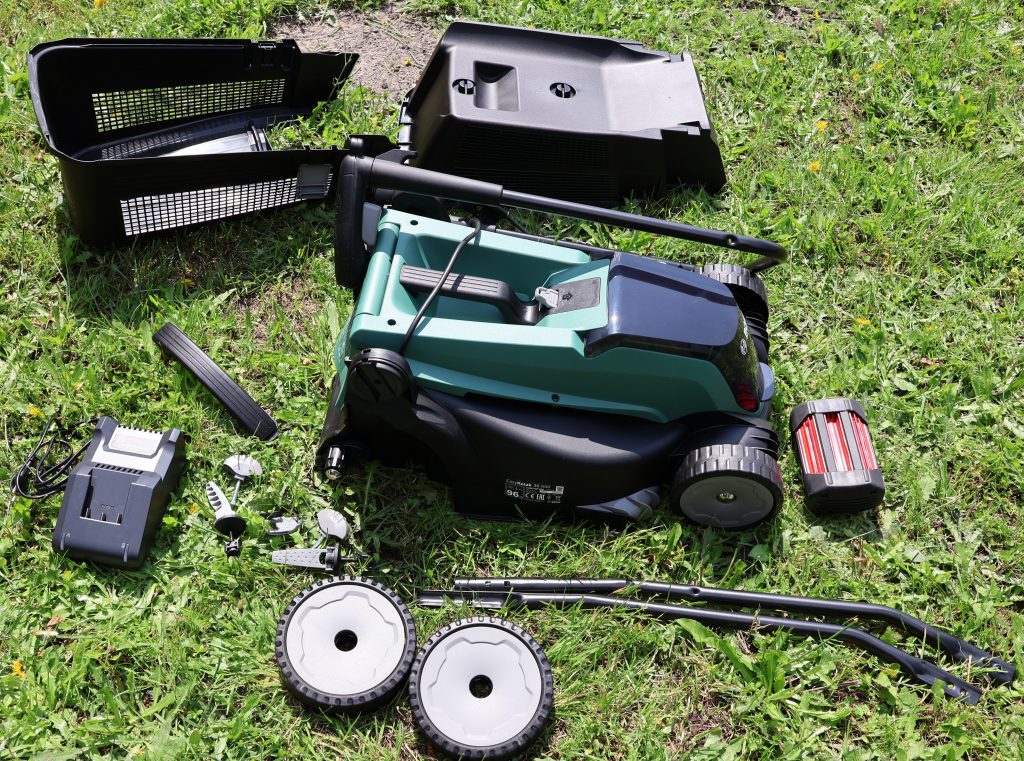 01 Bosch EasyRotak 36-550 Akku-Rasenmäher Einzelteile