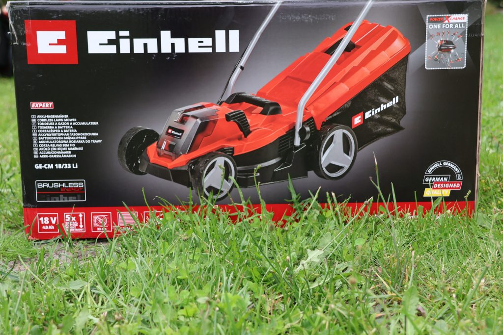 Einhell GE-CM 18-33 Akku-Rasenmäher Karton