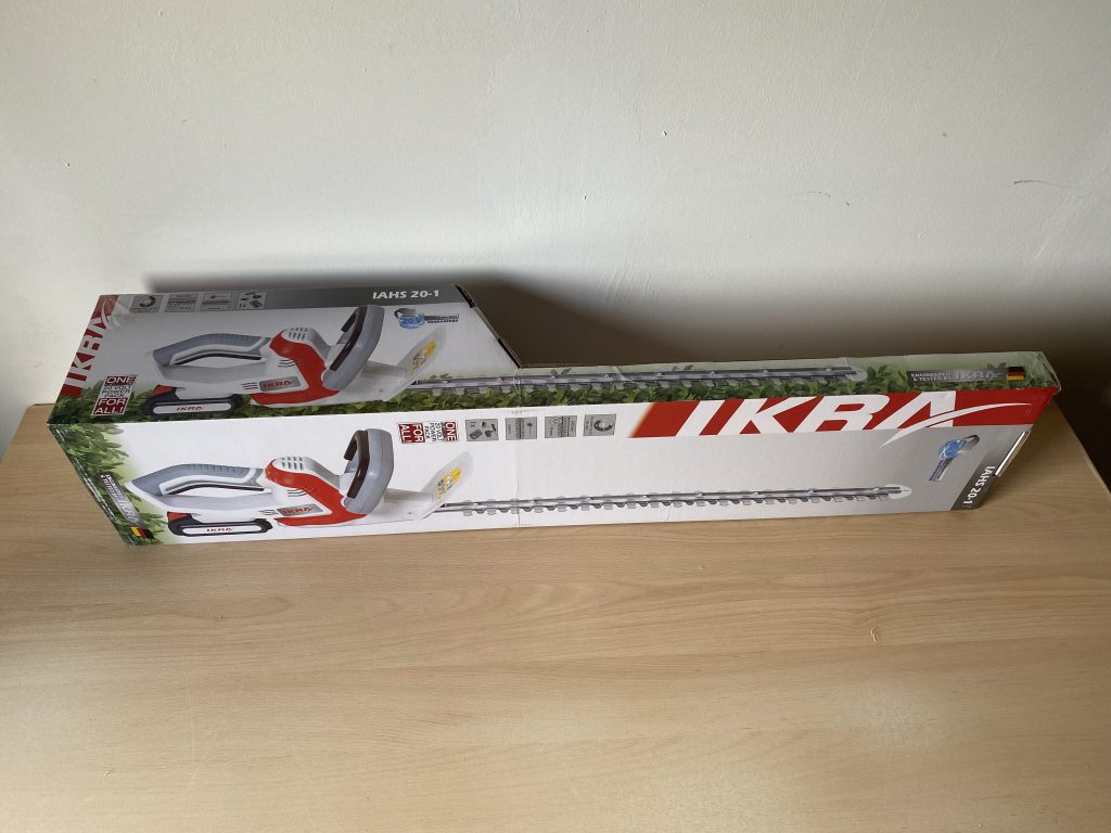 IKRA IAHS 20-1 Akku-Heckenschere Verpackung