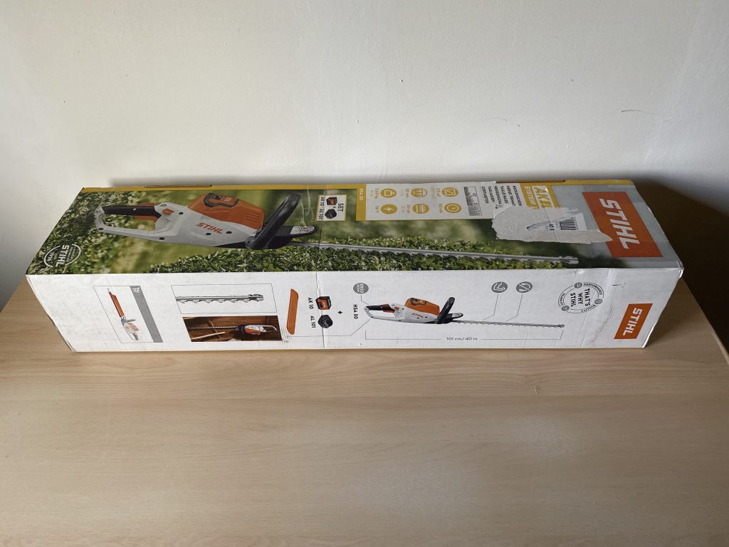 Stihl HSA 50 Akku-Heckenschere Verpackung