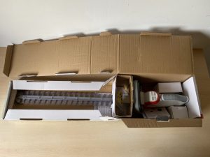 IKRA IAHS 20-1 Akku-Heckenschere in der Verpackung