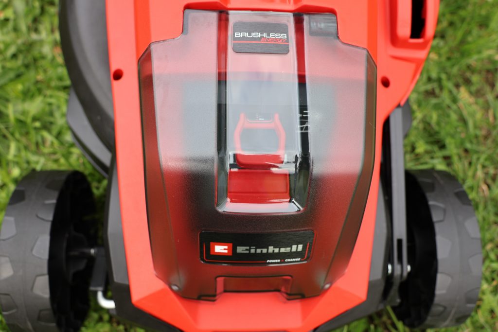 Einhell GE-CM 18-33 Akku-Rasenmäher Akkufach