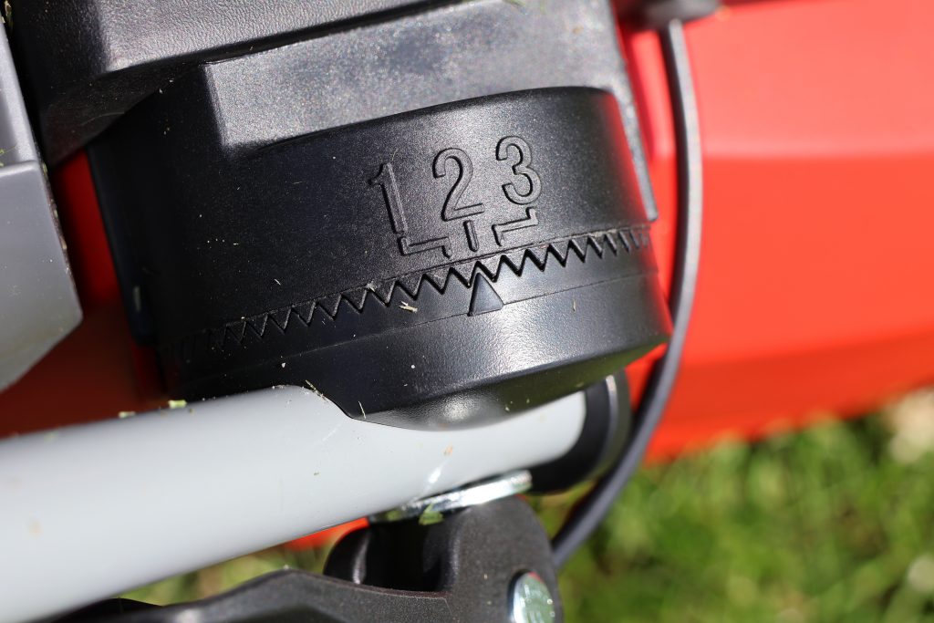 Einhell GE-CM 43 Li M Akku-Rasenmäher Höhenverstellung