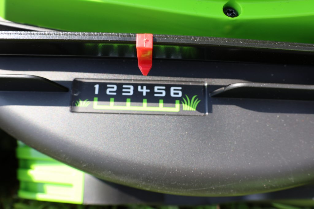 06 Greenworks Akku-Rasenmäher Schnitthöhenverstellung