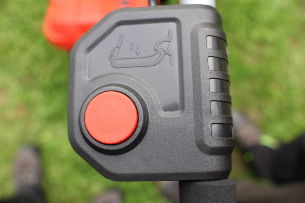 Einhell GE-CM 18-33 Akku-Rasenmäher Knopf