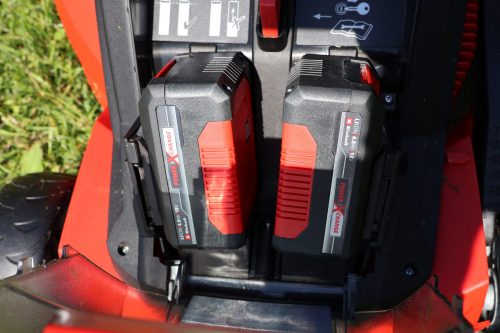 Einhell GE-CM 43 Li M Akku-Rasenmäher Akku sim Gerät 2