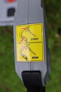 10 Ikra ICM 2-2037 Akku-Rasenmäher Start und Stopp