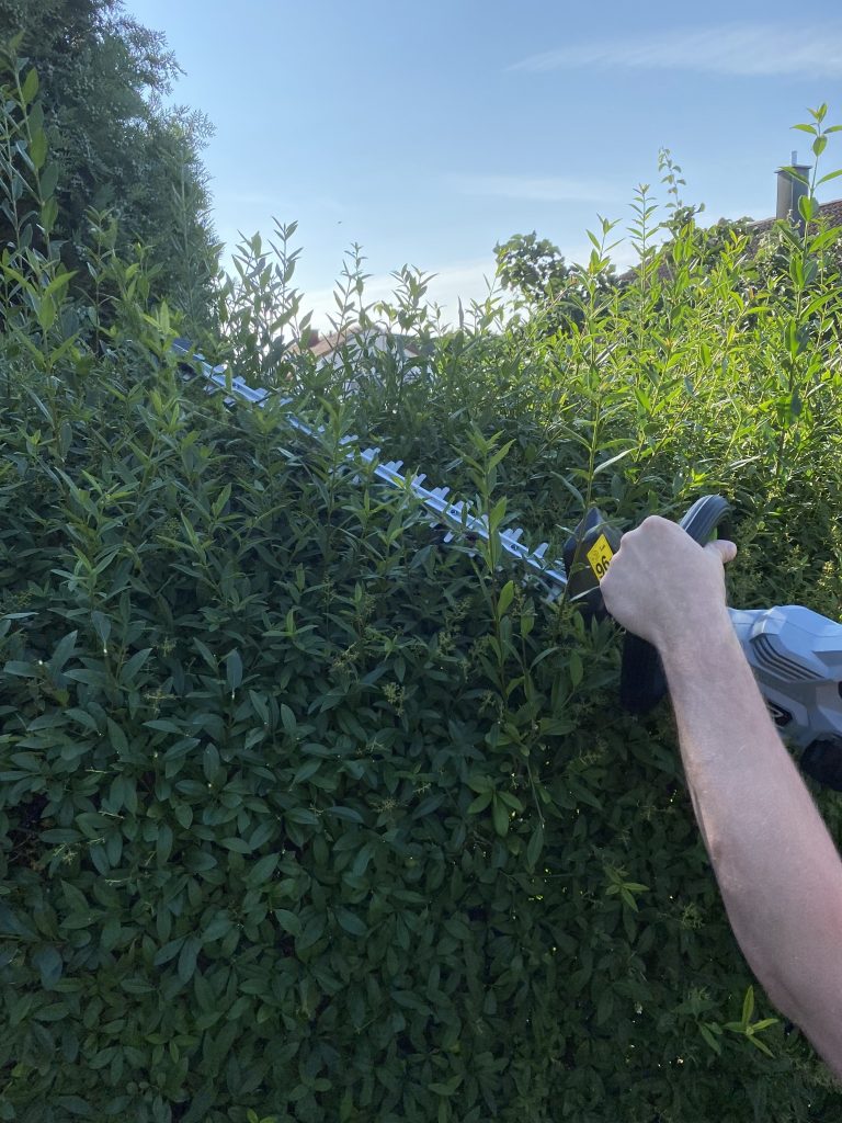 EGO HT2410E Akku-Heckenschere Hecke schneiden 4