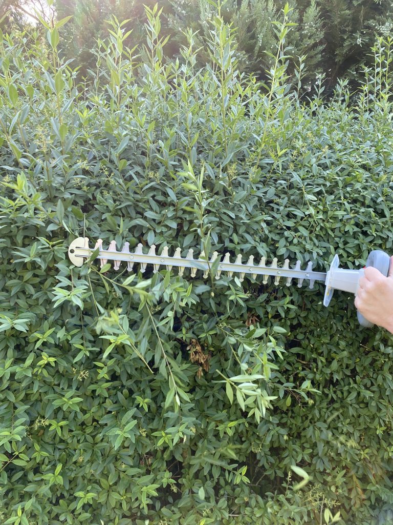IKRA IAHS 20-1 Akku-Heckenschere Hecke schneiden 3