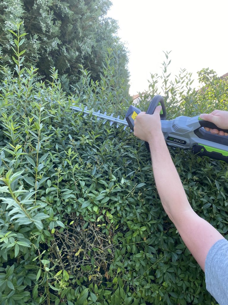 EGO HT2410E Akku-Heckenschere Hecke schneiden 5