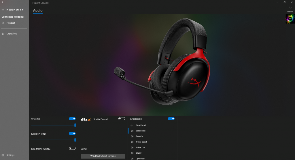 HyperX Cloud III Headset Screenshot 1