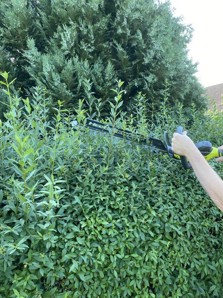 Ryobi ONE+ RY18HT45A-120 Akku-Heckenschere Hecke schneiden 5