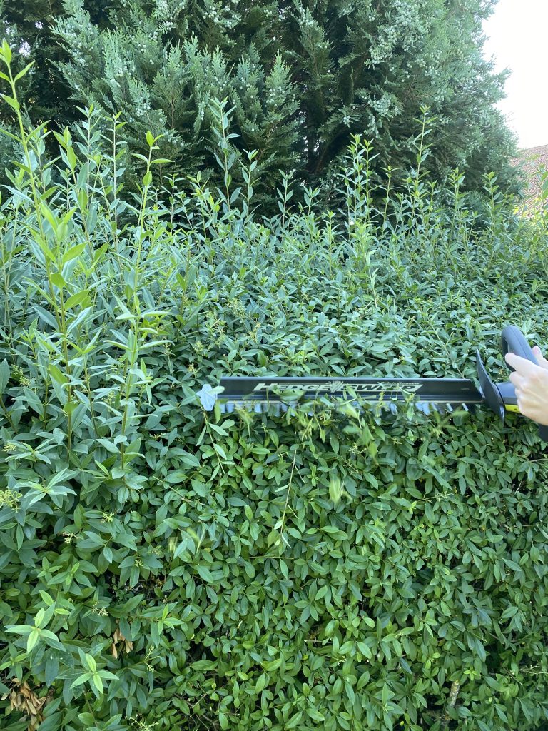 Ryobi ONE+ RY18HT45A-120 Akku-Heckenschere Hecke schneiden 6