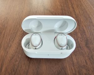 1More EVO In-Ear-Bluetooth-Kopfhörer Ladeschale offen