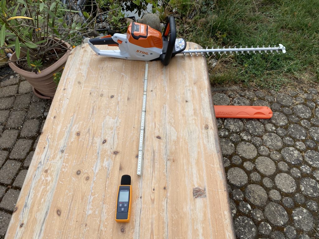 Stihl HSA 50 Akku-Heckenschere Lautstärke 1